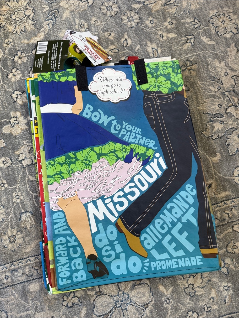 NWT 5 Trader Joe's Reusable Tote Bag Set — Colorful State & Camp Designs - Picture 12 of 12